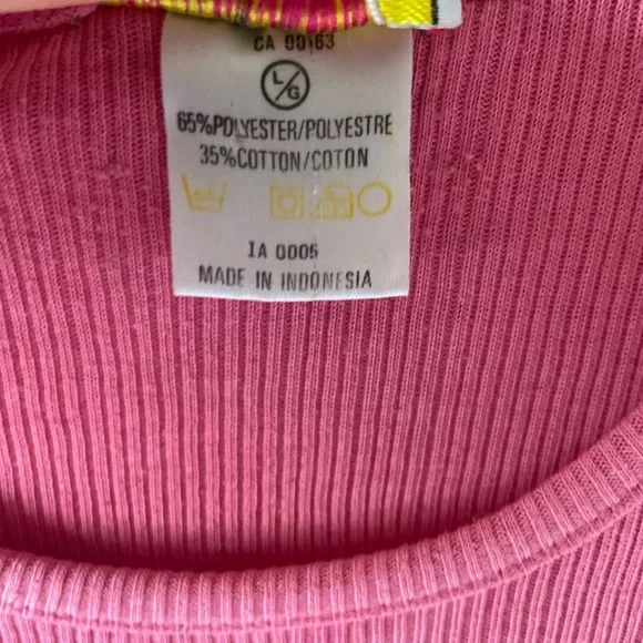 Pink Ribbed Tank Top - Picture 4 of 6